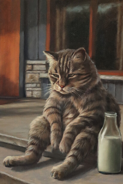 Richard Ahnert, Milk money. Courtesy of Corey Helford Gallery
