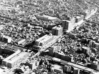 Kim Swoo Geun, Sewoon Sangga, Seoul, 1968; photographer unknown Source unknown