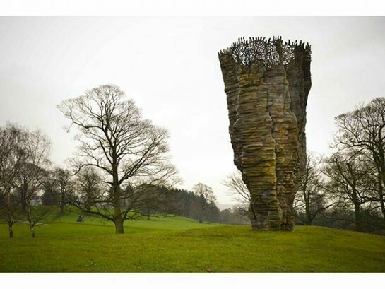 Ursula von Rydingsvard, Bowl with Lace, 2014,
Bronze, Courtesy the artist,  Galerie Lelong and YSP, Photo Jonty Wild
