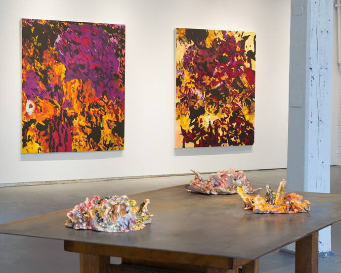 False Indigo, Exhbition view. Courtesy of Proto Gallery