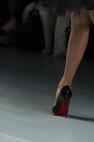 Christian Louboutin shoes on catwalk