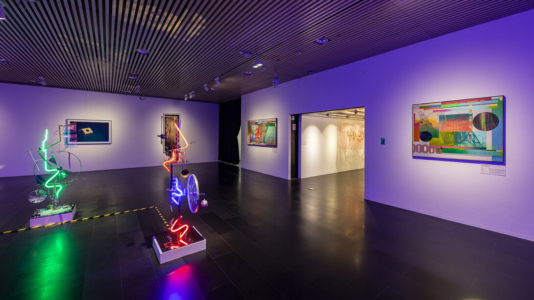 Various artists, Exhibition of 2025 Tsinghua University Art Museum Art & Technology Week. The mirror world: machines, algorithms, and aura, exhibition view. Courtesy of Tsinghua University Art Museum