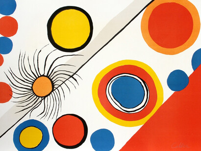 Alexander Calder, Nids d’araignées, c. 1975, lithograph. Collection of Phoenix Art Museum, Gift of Mr. & Mrs. Orme
 Lewis. © 2017 Calder Foundation, New York / Artists Rights Society (ARS), New York. 
