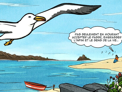 Illustrazione di Misa Lioce per il fumetto musicale "C’est Aujourd’hui" (Oggi)