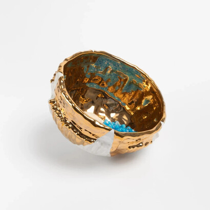 Sara Siestreem, Blue skies, smilin' at me (detail), 2025. Courtesy of Cristin Tierney Gallery