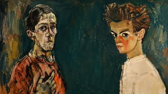 Portraits of Egon Schiele and Oskar Kokoschka, two leading figures of Austrian Expressionism whose artistic rivalry, shared networks, and pursuit of recognition helped shape the course of modern art in early twentieth-century Vienna