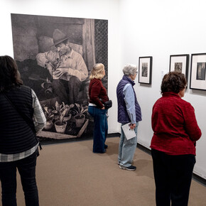 Edward Steichen and the garden, exhibition view. Courtesy of George Eastman Museum