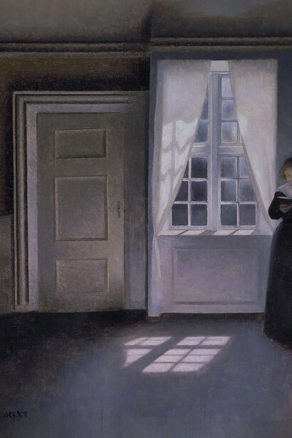Vilhelm Hammershøi, Interior from Strandgade 30, 1900