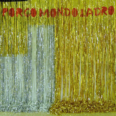 Daniel González, Porco Mondo Cane, 2015, collage in mylar, 288 x 300 cm, Courtesy
dell'Artista