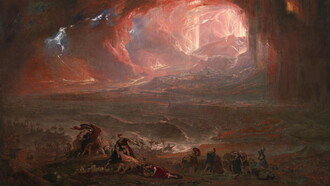 John Martin; Destrucción de Pompeya y Herculano, 1822 (detalle)
