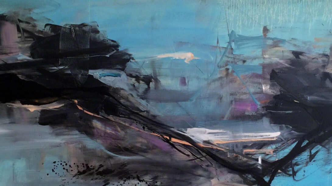 Tom Lieber, Turquoise Swell, 2016. Courtesy of Dolby Chadwick Gallery