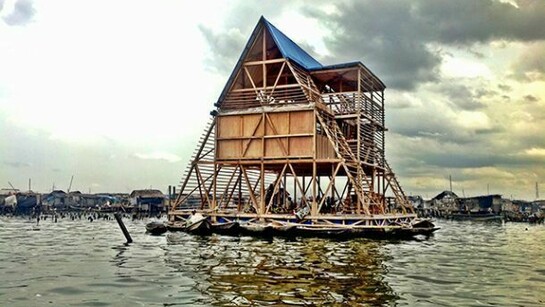 Makoko Floating School - Designed by NLÉ, Makoko Community Building Team Photo by NLÉ