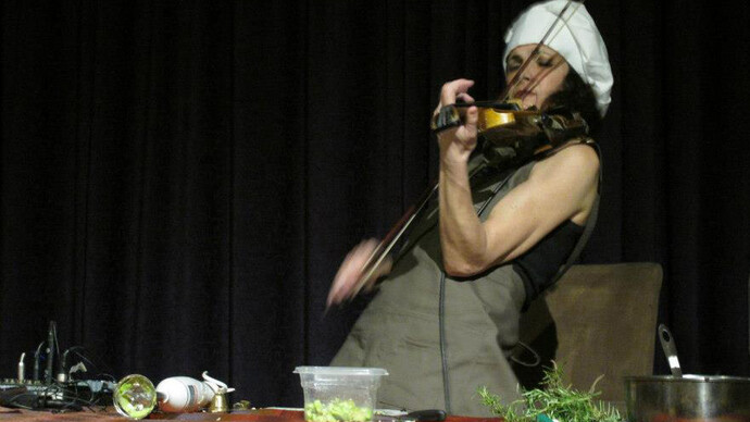 Adele, durante uno de sus conciertos gastronómicos