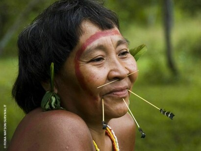 Anziana donna Kayapó