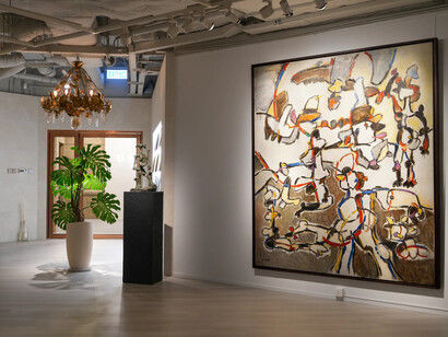 Oswaldo Vigas, Curtain call, exhibition view. Courtesy of Kwai Fung Hin