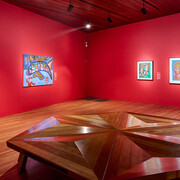 Contemporary painting in Papua New Guinea, exhibition view. Courtesy of De Young Museum