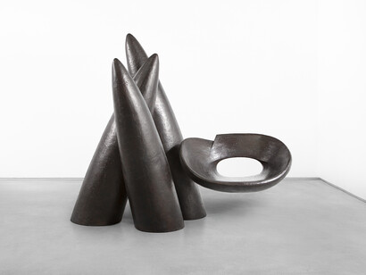 Veiled in a Dream, 2014, Bronze, 69.25 x 78 x 43 inches. Courtesy of Wendell Castle and Friedman Benda. Photography: Adrien Millot