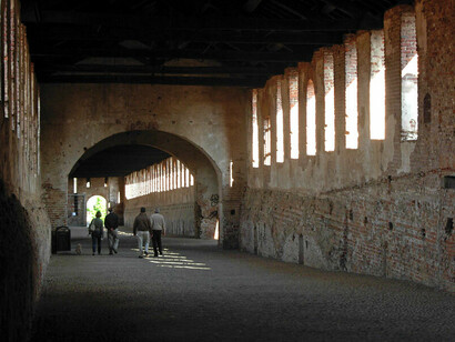 Interno del Castello di Vigevano, Italia