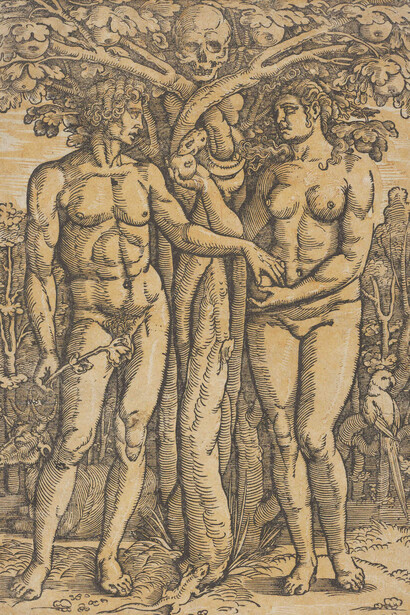 Anonym nach Sebald Beham, Adam und Eva, um 1550. Mit freundlicher Genehmigung der Staatsgalerie Stuttgart