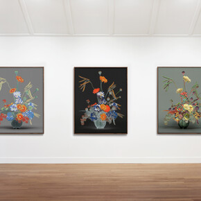 Installation view, Jessica Eaton, Mariphasa lupina lumina, 2024. Courtesy of M+B Gallery