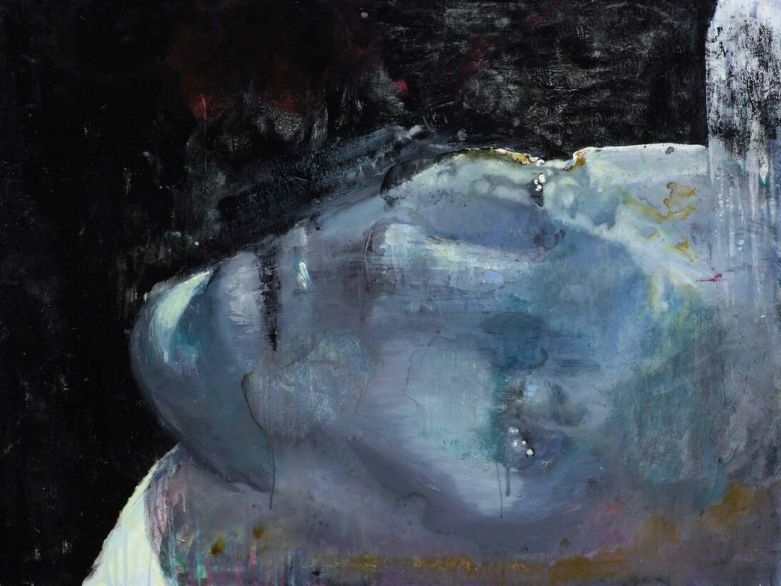 Eugenie Vronskaya, Dreaming Head, oil on board, 76 x 102 cm 