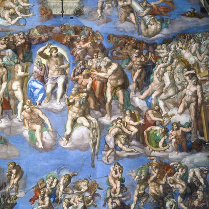 Michelangelo Buonarroti, Giudizio universale, tra il 1536 e il 1541. Cappella Sistina, Città del Vaticano