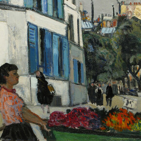 Bernard Lamotte, La marchande des fleurs (The flower vendor). Courtesy of Vose Galleries