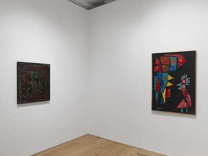 Karel Appel, Variations on a theme, exhibition view. Courtesy of Galerie Max Hetzler