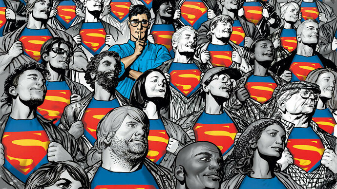 Legión de superhéroes. Portada de «Superman: American Alien»