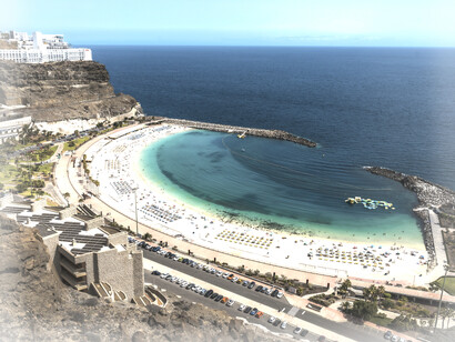 With sea levels rising, coastal regions will be underwater permanently. The Canary Islands in the Atlantic, with Magon City, could disappear