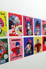 View from installation at the Fall Open Studios, NARS Foundation, New York, 2017