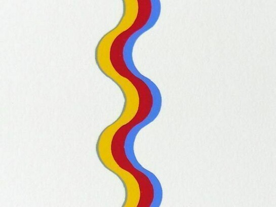 Sérvulo Esmeraldo, Variations sur une courbe, 1972 - 1973, Serigraph, ed. 1/50, 12 in x 12 in.