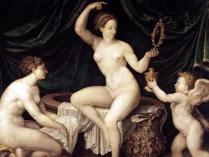 «Venus and her toilet» (1550), Antoine Caron