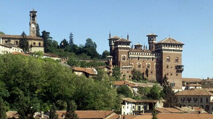 Castello Cereseto, Monferrato, Italia. Dopo le nozze, Riccardo Gualino si stabilisce a Cereseto in un castello appena restaurato, dove prende vita una collezione d’arte fra le più ricche e ricercate del mondo