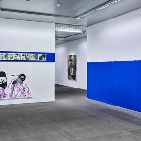 Amy Sillman, Oh, clock! (Teil 1), Ausstellungsansicht. Mit freundlicher Genehmigung des Kunstmuseum Bern