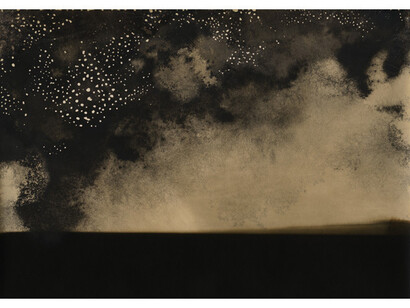 Alison Rossiter, From the series Landscapes, Defender Argo, expired September 1911, processed, 2014, Gelatin Silver Print, Unique © Alison Rossiter, Courtesy Yossi Milo Gallery, New York