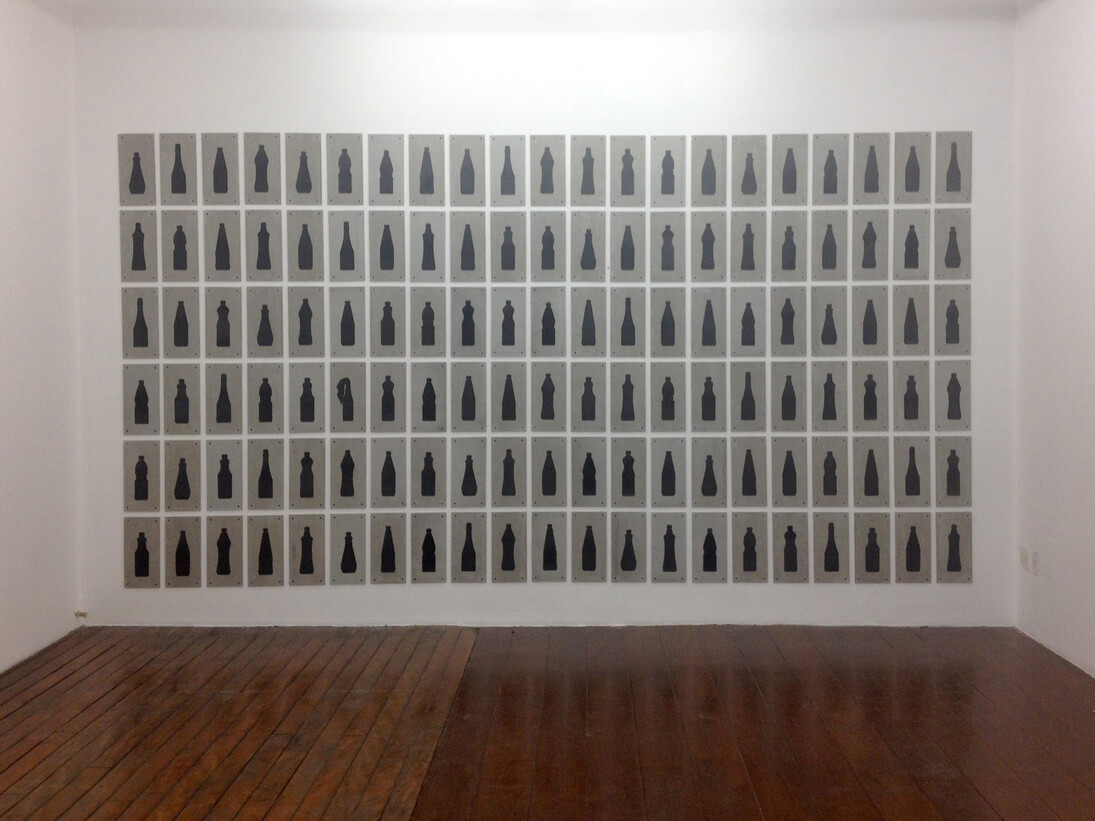 Dora Longo Bahia, From Black Boc series (full), 2014, silkscreen prints on cement boards, variable dimensions