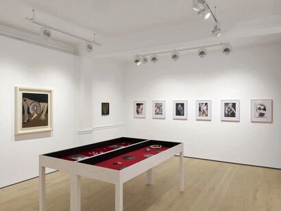 Various artists, Unveiled desires, exhibition view Richard Saltoun Gallery