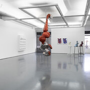 Lena Henke, Inverted roofs, exhibition view. Courtesy of Pedro Cera