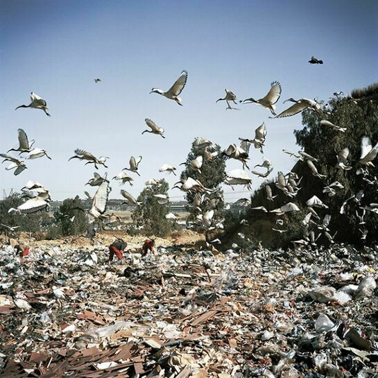 Commercial rubbish dump, City Deep, Johannesburg, 2010 Archival pigment print, 45 x 45cm, © Jason Larkin, courtesy of Flowers Gallery