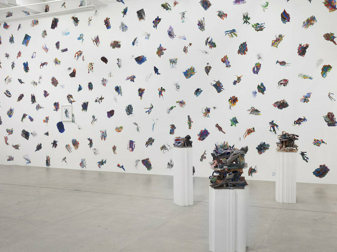 Edi Rama, Exhibition view. Courtesy of Marian Goodman Gallery