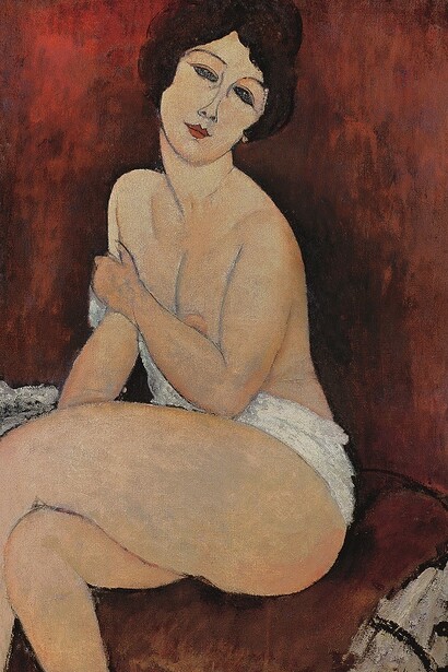 Amedeo Modigliani. Seated Nude (La Belle Romaine)