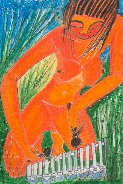 Charles Sekano, Marimba Player (undated), © Alan Roderick