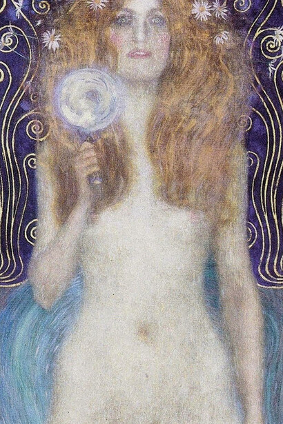 „Nuda Veritas“ (1899), Ausschnitt - Gustav Klimt