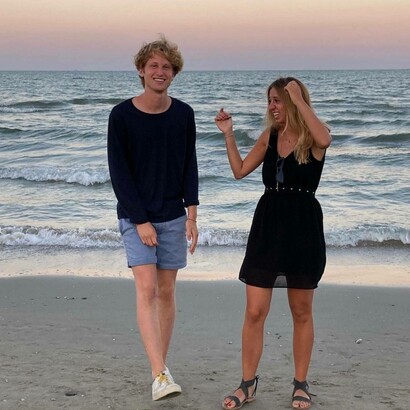 Federico e Valentina in un incontro famigliare