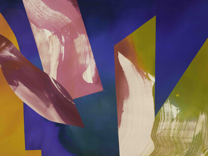 Heather Day, Blue distance (detail). Courtesy of Berggruen Gallery