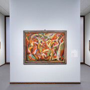 Max Ernst bis Dorothea Tanning. Netzwerke des surrealismus, ausstellungsansicht. Mit freundlicher genehmigung der Alten Nationalgalerie