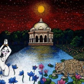 Rima Fujita, "Silence of The Night" ©Rima Fujita; mixed media