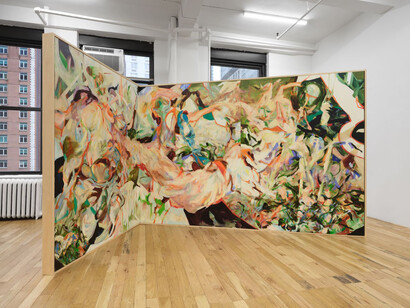 Nina Kintsurashvili, I met a traveller, exhibition view. Courtesy of Polina Berlin Gallery