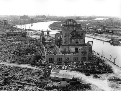 Hiroshima tres meses después de que la bomba atómica fuera lanzada